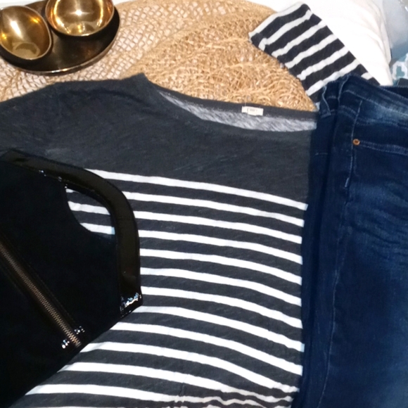 Women's J. Crew 3/4 sleeve tee - Picture 1 of 3